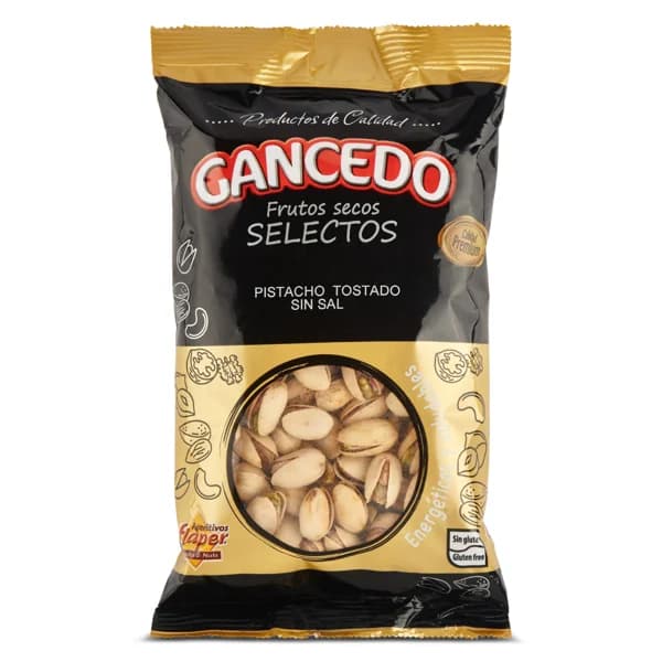 Pistachos tostados sin sal Gancedo bolsa 250 g - 1 ud - Imagen del producto en Findit