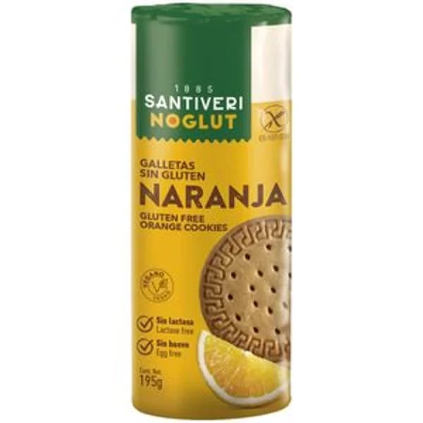 Galleta de naranja sin gluten 195 g - 0.2 kg - Imagen del producto en Findit