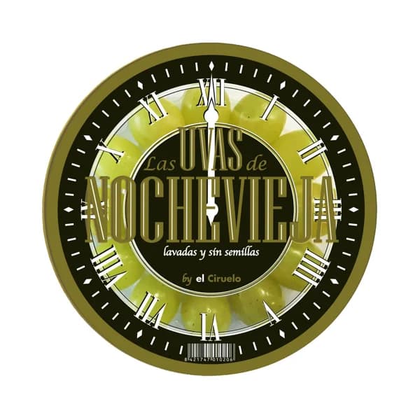 Uva blanca sin semillas Nochevieja reloj - 1 ud - Imagen del producto en Findit