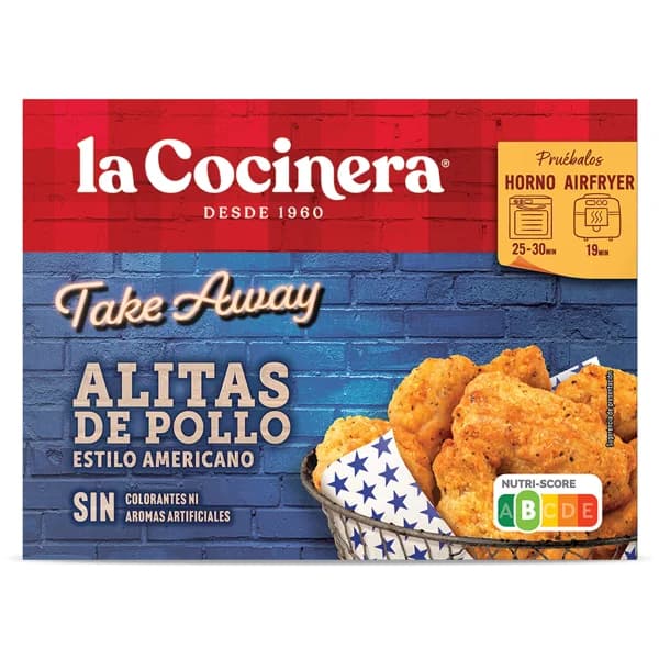 Alitas de pollo estilo americano La cocinera caja 400 g - 1 ud - Imagen del producto en Findit