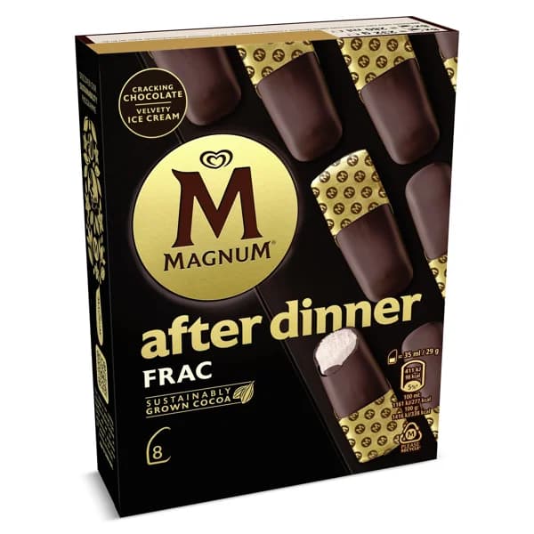 Helado bombón after dinner frac 8 unidades Magnum caja 232 g - 0.23 kg - Imagen del producto en Findit