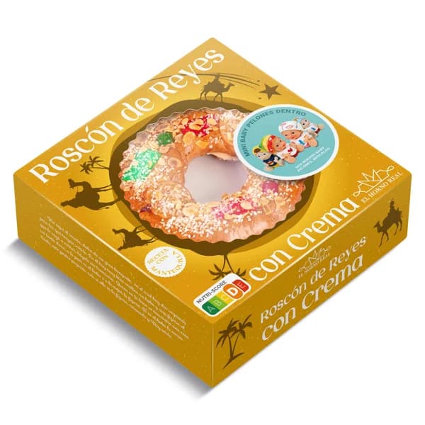 Roscón de Reyes relleno con crema El Horno Real Dia caja 550 g - 1 ud - Imagen del producto en Findit