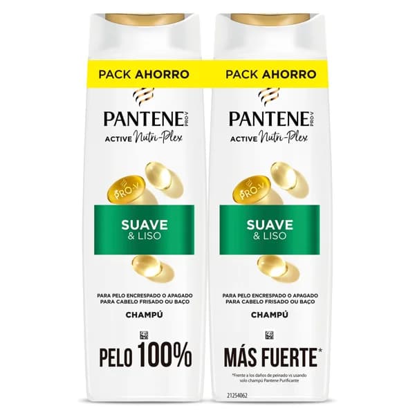 Champú suave y liso Pantene pack 2 x 325 ml - 1 ud - Imagen del producto en Findit