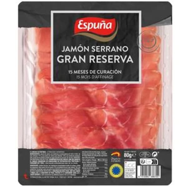 Jamón serrano gran reserva 80 g - 1 ud - Imagen del producto en Findit