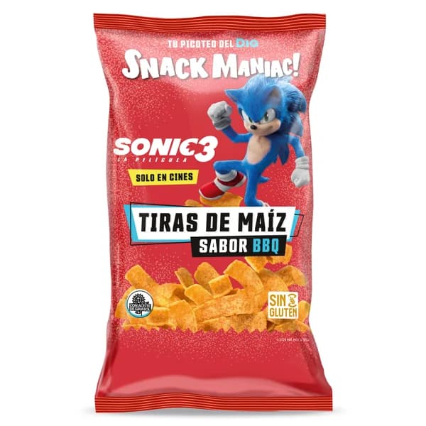 Tiras de maíz Sonic Snack Maniac de Dia bolsa 150 g - 1 ud - Imagen del producto en Findit