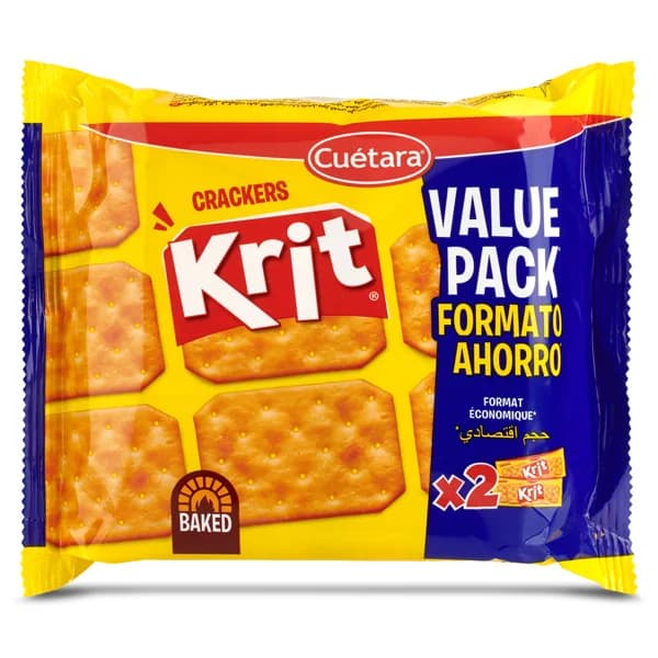 Galletas saladas crackers Cuétara Krit bolsa 200 g - 1 ud - Imagen del producto en Findit