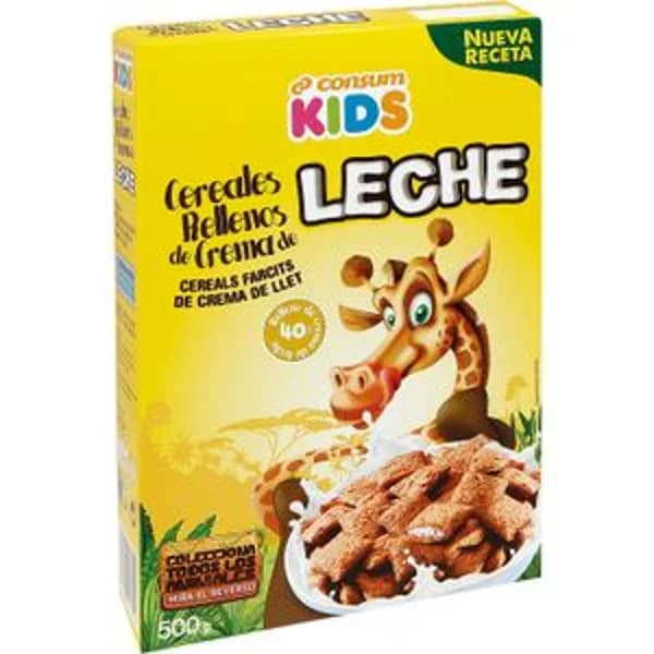 Cereales Rellenos Crema con Leche - 0.5 kg - Imagen del producto en Findit