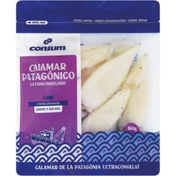 Calamar Patagónico Limpio - 0.36 kg - Imagen del producto en Findit