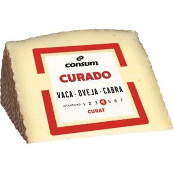 Queso Curado Mezcla Cuña - 0.31 kg - Imagen del producto en Findit
