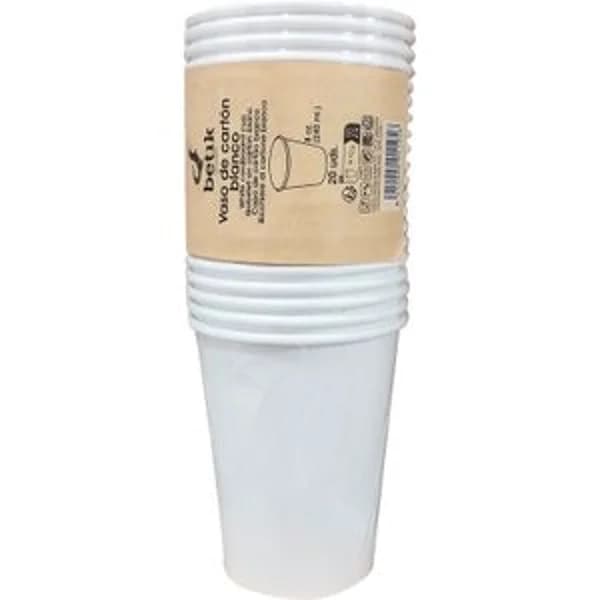 Vaso Papel Blanco, 240 ml - 20.82 ud - Imagen del producto en Findit