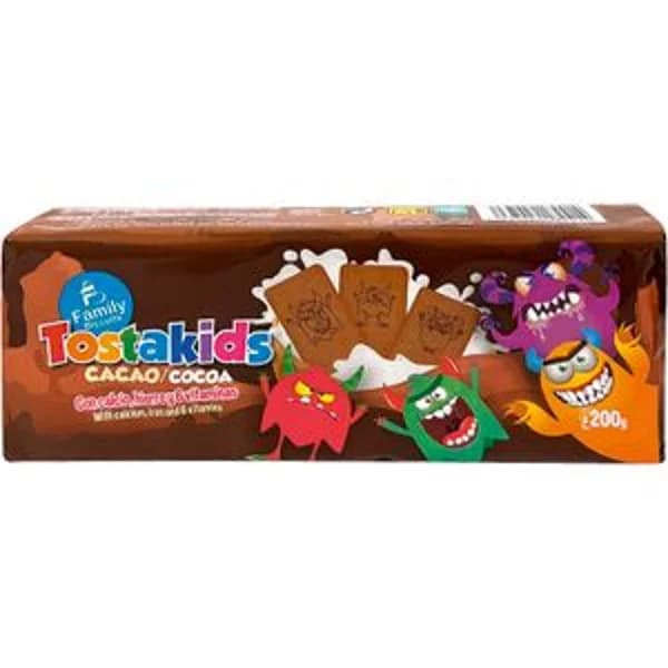Galleta Tostakids Cacao - 0.2 kg - Imagen del producto en Findit
