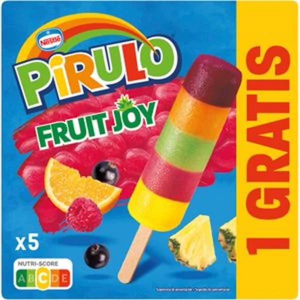 Pirulo Fruit Joy 4+1 pack de 5 - 0.32 ud - Imagen del producto en Findit
