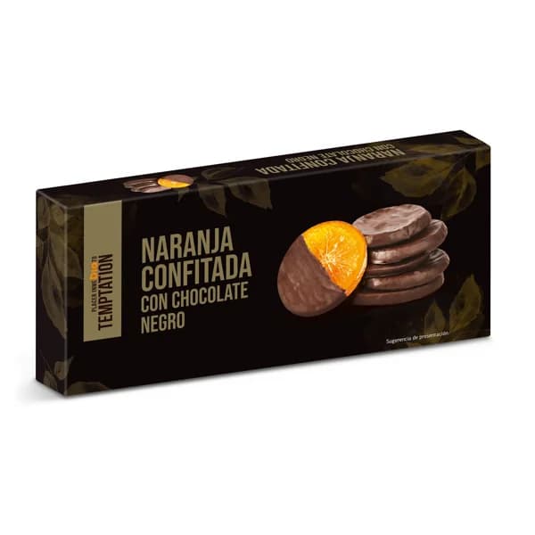 Naranja confitada con chocolate negro Temptation de Dia caja 150 g - 1 ud - Imagen del producto en Findit