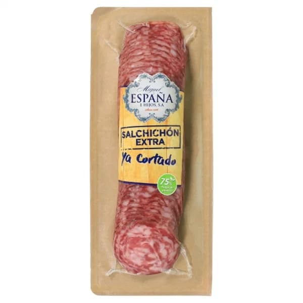Salchichón extra en lonchas España e Hijos sin gluten 200 g. - 0.2 kg - Imagen del producto en Findit