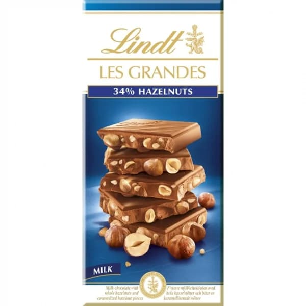 Chocolate con leche y avellanas Lindt 150 g. - 0.15 kg - Imagen del producto en Findit