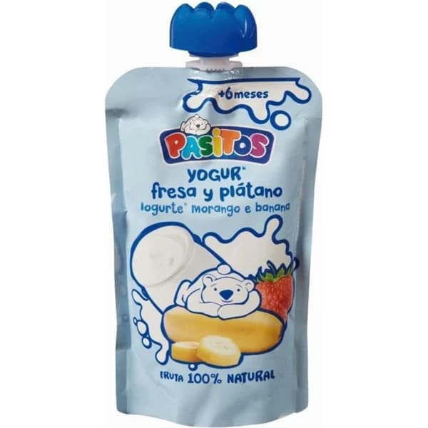 Pouche Yogur Fresa-Plátano - 0.12 kg - Imagen del producto en Findit