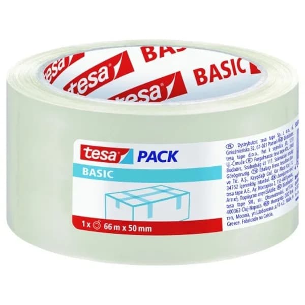 Cinta Adhesiva Embalaje Polipropileno Transparente 66x50 mm - 1 ud - Imagen del producto en Findit