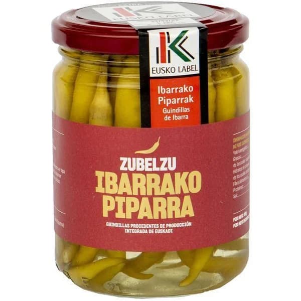 Guindilla de Ibarra Eusko Label ZUBELZU, frasco 155 g - 1 ud - Imagen del producto en Findit