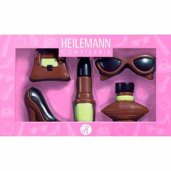 Set Fashion (figuras de chocolate) HEILEMANN, caja 100 g - 1 ud - Imagen del producto en Findit
