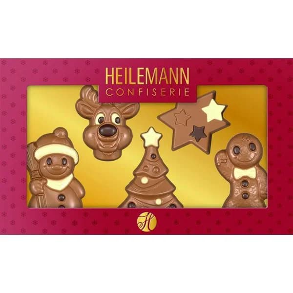 Set Navidad (figuras de chocolate) HEILEMANN, caja 100 g - 1 ud - Imagen del producto en Findit