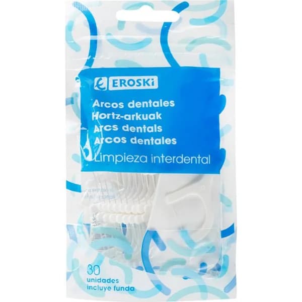Arcos dentales para limpieza interdental EROSKI, bolsa 30 uds - 1 ud - Imagen del producto en Findit