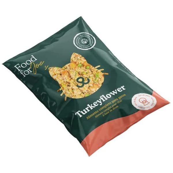 Comida congelada para gato menú pavo FOOD FOR JOE, bolsa 200 g - 1 ud - Imagen del producto en Findit