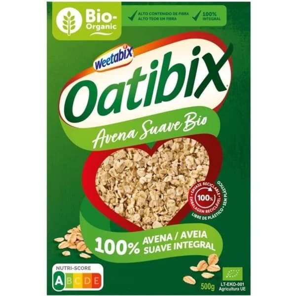 Copos de avena bio OATIBIX, caja 500 g - 1 ud - Imagen del producto en Findit