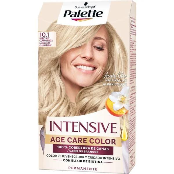 Coloracion 10.1 rubio muy claro ceniza age co PALETTE, caja 1 ud - 1 ud - Imagen del producto en Findit