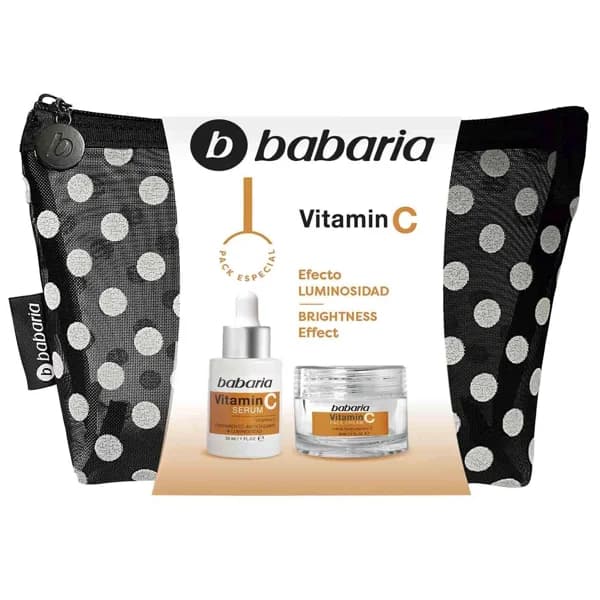 Sérum+crema Vitamin C+neceser plumetti BABARIA, set 1 ud - 1 ud - Imagen del producto en Findit
