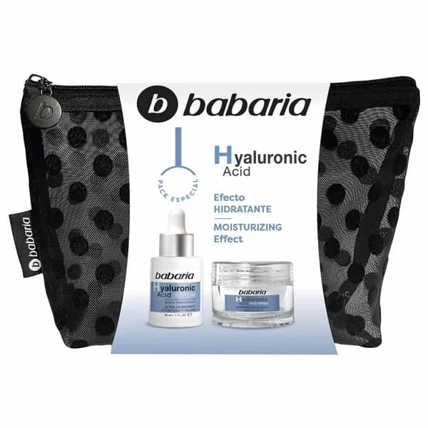 Sérum+crema Hyaluronic+neceser plumetti BABARIA, set 1 ud - 1 ud - Imagen del producto en Findit