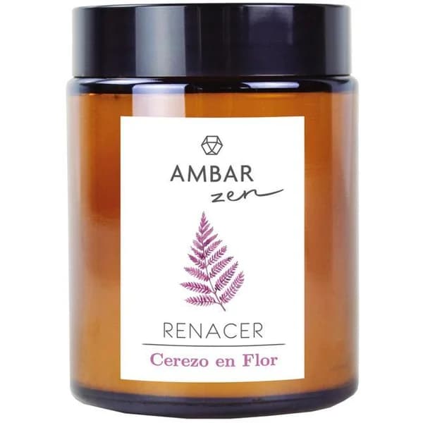 Ambientador vela cerezo en flor AMBAR ZEN, pack 125 g - 1 ud - Imagen del producto en Findit