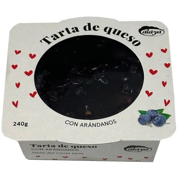 Tarta de queso con arándanos ALAYA, caja 240 g - 1 ud - Imagen del producto en Findit