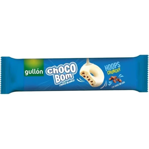 Galleta Chocobom Hoops choco blanco GULLÓN, paquete 128 g - 1 ud - Imagen del producto en Findit