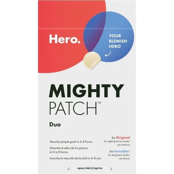 Parche acné 6 original y 6 invisibles+ HERO, caja 12 uds - 1 ud - Imagen del producto en Findit