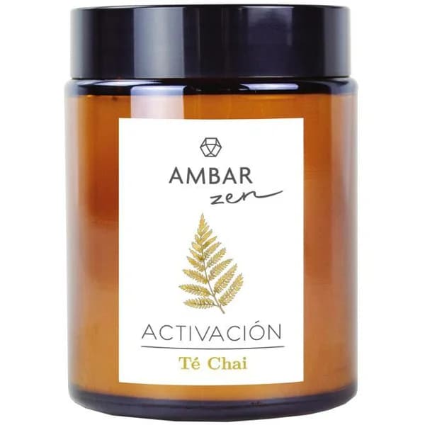 Ambientador vela té chai AMBAR ZEN, pack 125 g - 1 ud - Imagen del producto en Findit