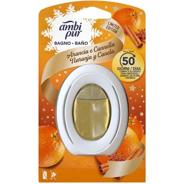 Ambientador de baño con aroma naranja y canela AMBIPUR, 1 ud - 1 ud - Imagen del producto en Findit