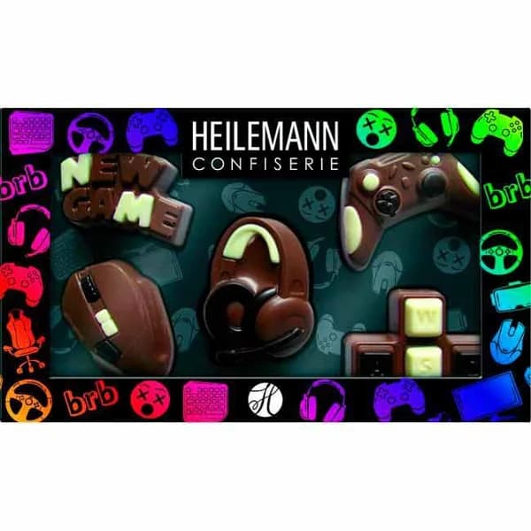 Set Gaming (figuras de chocolate) HEILEMANN, caja 100 g - 1 ud - Imagen del producto en Findit
