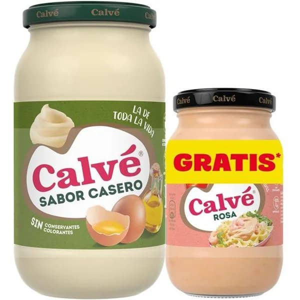 Salsa fina CALVÉ, frasco 430 ml+ Regalo Salsa Rosa CALVÉ - 1 ud - Imagen del producto en Findit