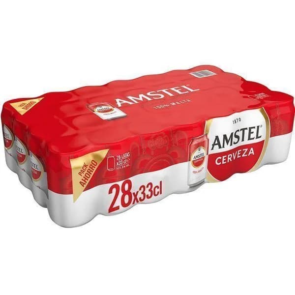 Cerveza AMSTEL, pack lata 28x33 cl - 1 ud - Imagen del producto en Findit