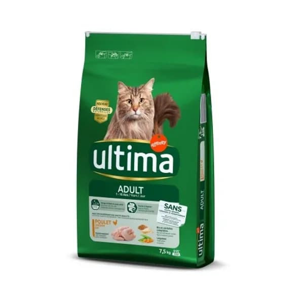 Pienso para Gato Adulto de Pollo Ultima Cat 7,5 kg - 7.5 kg - Imagen del producto en Findit