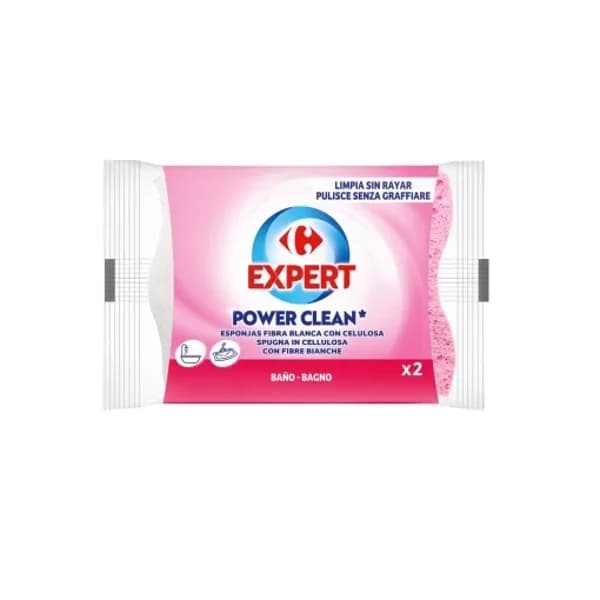 Set 2 Esponjas de Fibra con Celulosa CARREFOUR EXPERT - 2.02 ud - Imagen del producto en Findit