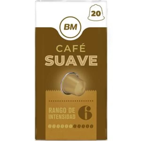 Café suave 20 cápsulas - 19.5 ud - Imagen del producto en Findit