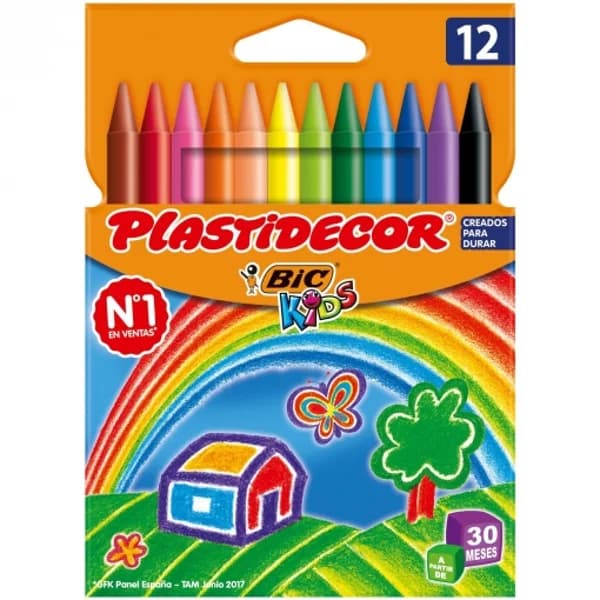 Ceras Bic Plastidecor 12 ud - 11.81 ud - Imagen del producto en Findit