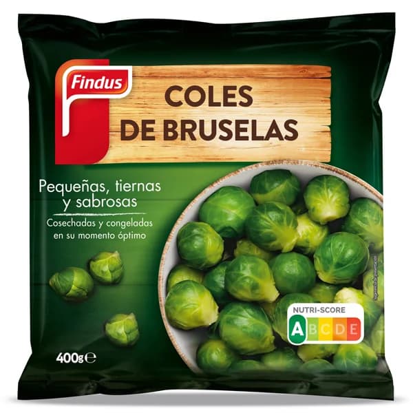 Coles de bruselas Findus bolsa 400 g - 1 ud - Imagen del producto en Findit