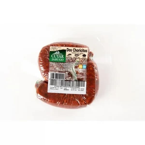 Jabuguitos de Chorizo Cuyar Jabugo sin gluten y sin lactosa pack de 2 unidades de 120 g - 0.24 kg - Imagen del producto en Findit