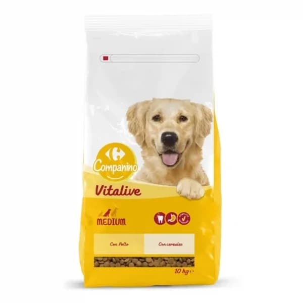 Mutlicroquetas para Perro con Pollo y Cereales Medianos Carrefour 10 kg - 9.99 kg - Imagen del producto en Findit