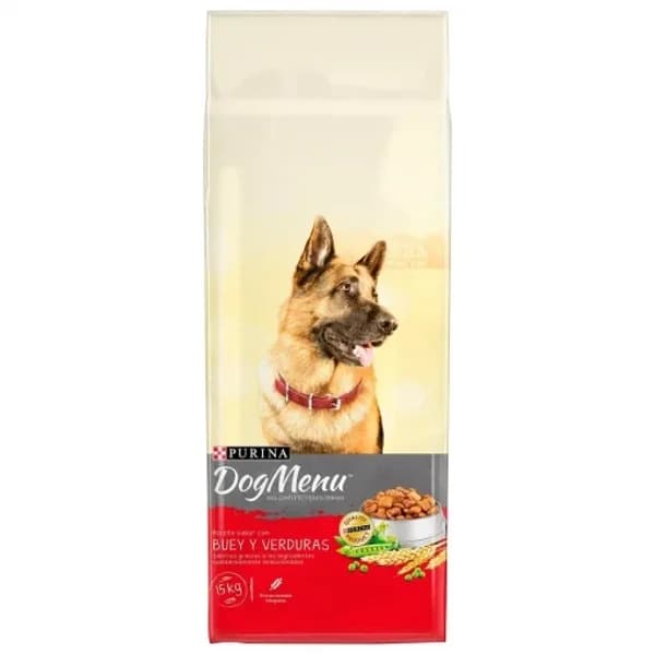 Pienso de buey y verduras para perro adulto Purina Dog Menú 15 Kg. - 14.97 kg - Imagen del producto en Findit