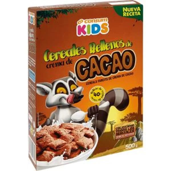 Cereales Rellenos Cacao - 0.5 kg - Imagen del producto en Findit