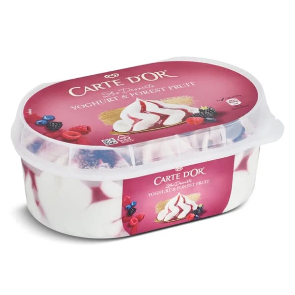 Helado de yogur y frutos del bosque Carte D'Or tarrina 480 g - 0.48 kg - Imagen del producto en Findit