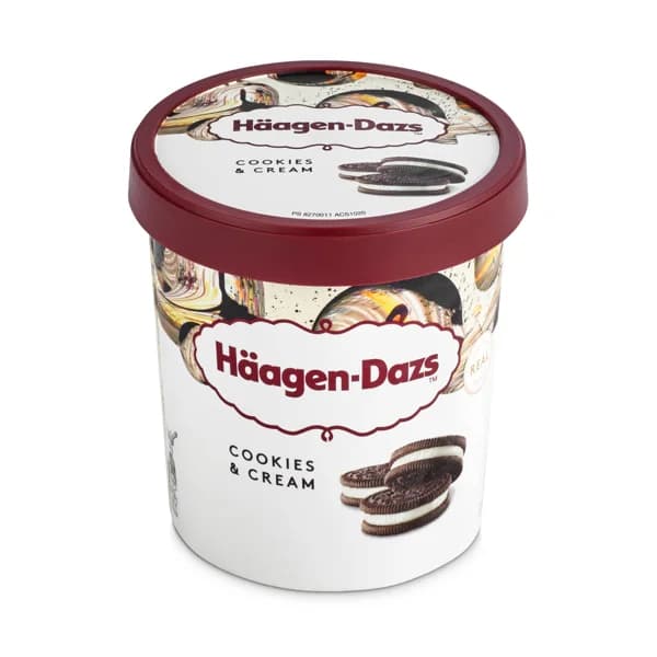 Helado nata y cookies Haagen Dazs tarrina 386 g - 1 ud - Imagen del producto en Findit